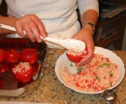 tomato stuffed with rice 09